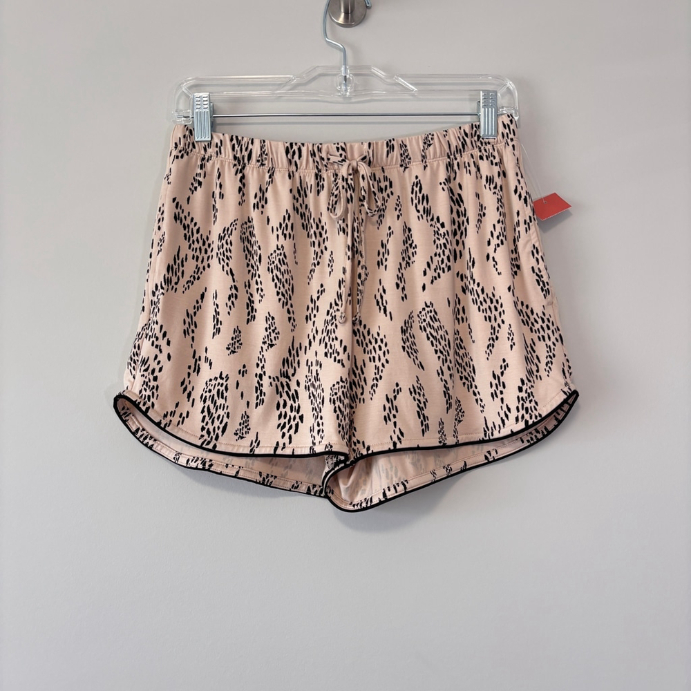 State of Day Women's 2X Beige & Black 2-Pc. Short-Sleeve & Shorts Pajama Set NWT - Picture 8 of 10